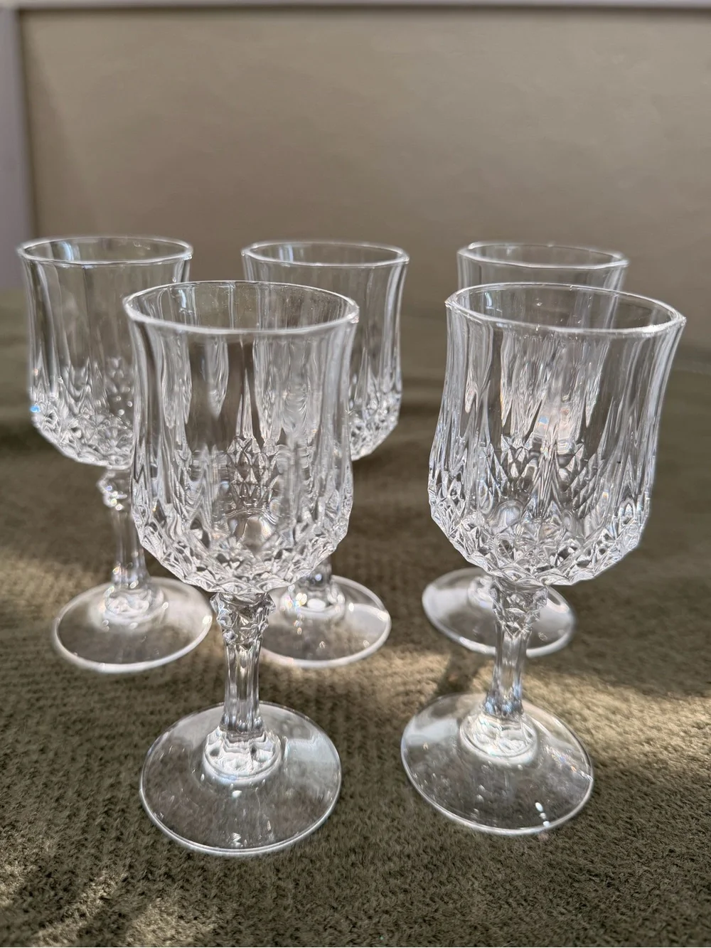 Cristal d’Arques Longchamp Apertif Crystal- Cordial Glasses - Set of 5